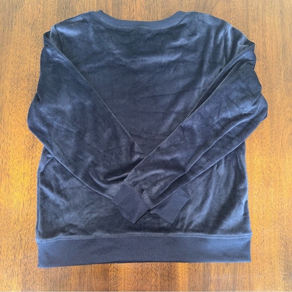 Honeydew Navy Cozy Sleepwear Sweatshirt Size Small - Picture 3 of 3